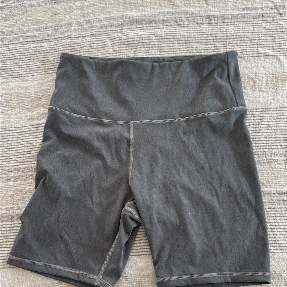 Women’s High-Rise Gray Bike Shorts